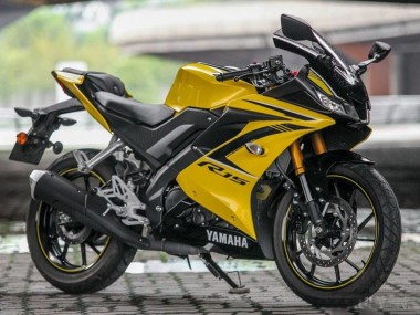 Billige Yamaha YZF R15 Motorrad Verkleidung 2018-2024 - Gelb Schwarz