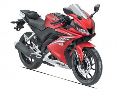 Billige Yamaha YZF R15 Motorrad Verkleidung 2018-2024 - Matt Rot Schwarz