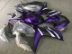 Billige Yamaha YZF R3/R25 Motorrad Verkleidung 2015-2018 - Weiss Lila Matt Schwarz