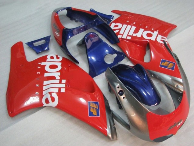 Billige Aprilia RS250 Motorrad Verkleidung 1995-1997 - Rot Silber Blau Weiss
