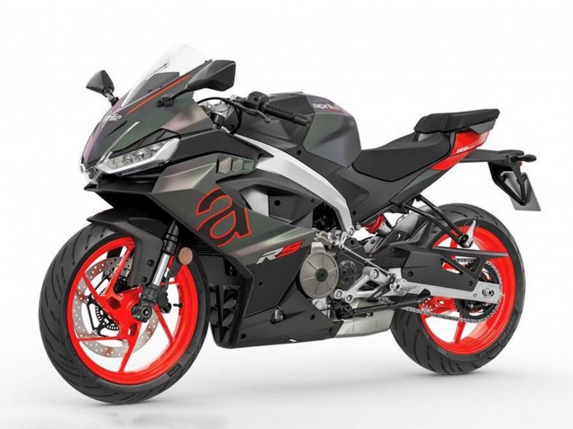 Billige Aprilia RS457 Motorrad Verkleidung 2024-2025 - Matt Schwarz Grau Rot