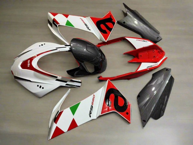 Billige Aprilia RS660 Motorrad Verkleidung 2020-2024 - Weiss Rot Schwarz Carbonfaser Grun
