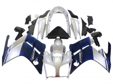 Billige Yamaha FJR1300 Motorrad Verkleidung 2007-2012 - Dunkel Blau Silber