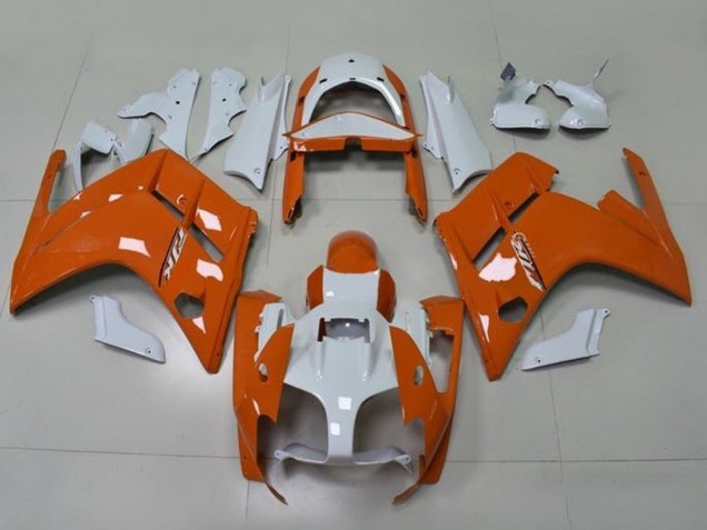 Billige Yamaha FJR1300 Motorrad Verkleidung 2013-2015 - Orange Weiss