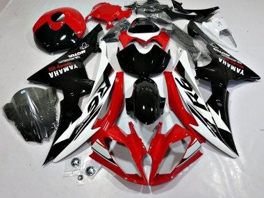 Billige Yamaha YZF 600 R6 Motorrad Verkleidung 2008-2016 - Weiss Rot Glanzendes Schwarz Motul Michelin