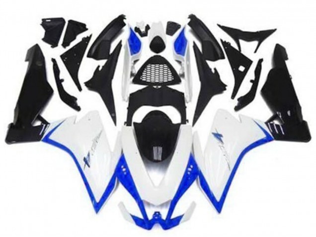 Billige Aprilia RSV4 1000 Motorrad Verkleidung 2009-2015 - Weiss Blau Schwarz