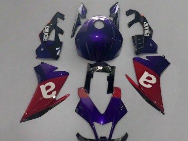 Billige Aprilia RSV4 1000 Motorrad Verkleidung 2009-2015 - Lila Rot