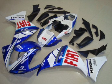 Billige Yamaha YZF R1 Motorrad Verkleidung 2009-2011 - Weiss Blau Rot Fiat