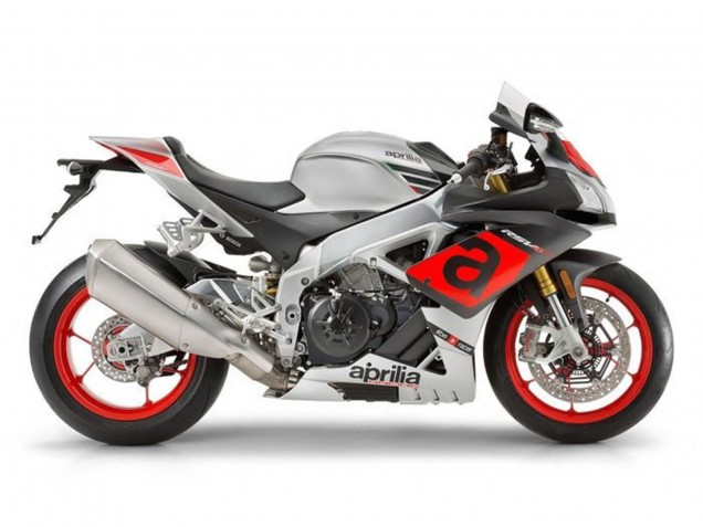 Billige Aprilia RSV4 1000 Motorrad Verkleidung 2009-2015 - Silber Rot Schwarz
