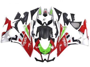 Billige Aprilia RSV4 1000 Motorrad Verkleidungen Kit 2009-2015 - Rot Weiss Grun