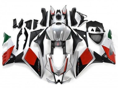 Billige Aprilia RSV4 1000 Motorrad Verkleidung Kit 2009-2015 - Silber Schwarz Rot Grun