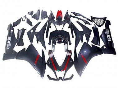 Billige Aprilia RSV4 1000 Motorrad Verkleidung 2009-2015 - Schwarz Kunstkohlefaser Rot