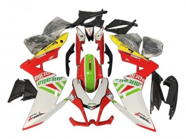 Billige Aprilia RSV4 1000 Motorrad Verkleidung 2009-2015 - Weiss Rot Grun Gelb