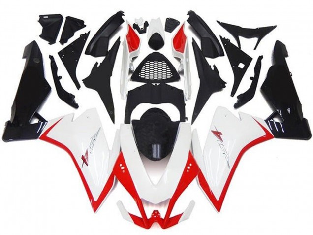 Billige Aprilia RSV4 1000 Motorrad Verkleidung 2009-2015 - Weiss Rot Schwarz