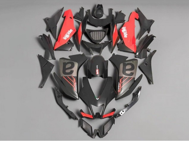 Billige Aprilia RSV4 1000 Motorrad Verkleidung 2009-2015 - Matt Schwarz Rot Grau