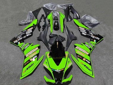 Billige Aprilia RSV4 1000 Motorrad Verkleidung 2009-2015 - Grun Schwarz