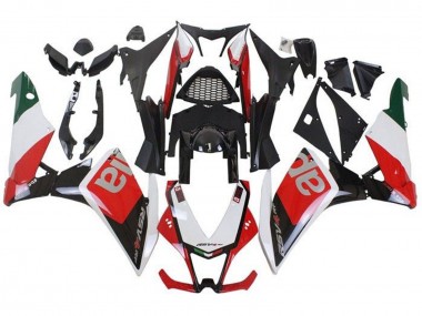 Billige Aprilia RSV4 1000 Motorrad Verkleidung 2009-2015 - Weiss Rot Schwarz Grun
