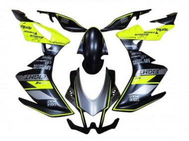 Billige Aprilia RSV4 1000 Motorrad Verkleidung 2016-2020 - Matt Schwarz Grau Gelb
