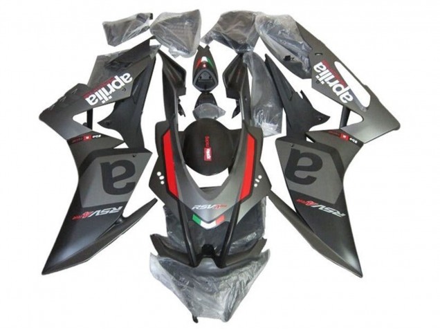 Billige Aprilia RSV4 1000 Motorrad Verkleidung 2016-2020 - Matt Schwarz Grau Rot