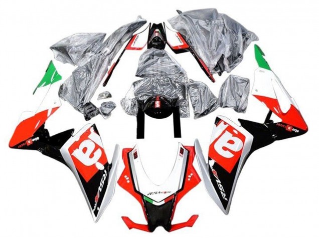 Billige Aprilia RSV4 1000 Motorrad Verkleidung 2016-2020 - Rot Schwarz Silber Grun