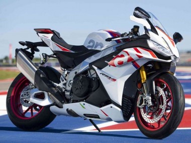 Billige Aprilia RSV4 1100 Motorrad Verkleidung 2021-2024 - Weiss Rot Blau