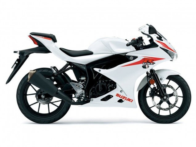 Billige Suzuki GSXR125 Motorrad Verkleidung 2017-2025 - Weiss Rot