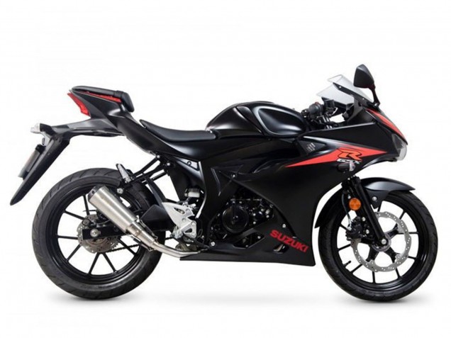 Billige Suzuki GSXR125 Motorrad Verkleidung 2017-2025 - Schwarz Rot Weiss