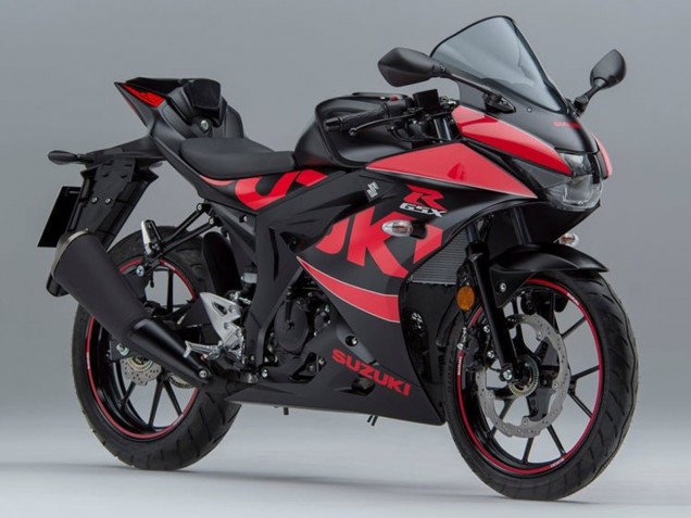 Billige Suzuki GSXR125 Motorrad Verkleidung 2017-2025 - Schwarz Rot
