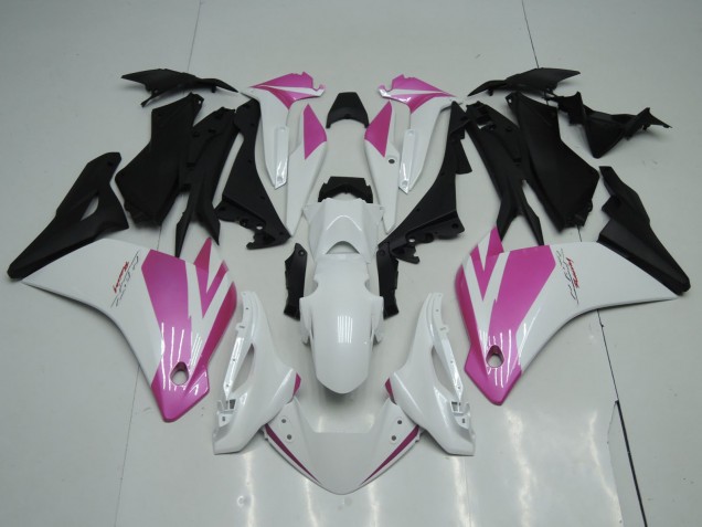 Billige Honda CBR125R Motorrad Verkleidung 2002-2006 - Weiss Rosa Matt Schwarz