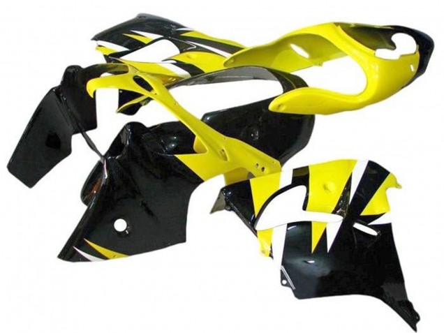 Billige Kawasaki ZX9R Motorrad Verkleidung 2002-2003 - Gelb Schwarz