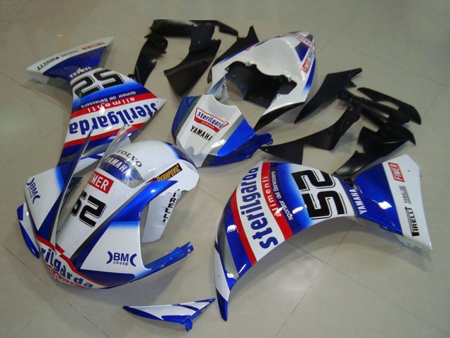 Billige Yamaha YZF R1 Motorrad Verkleidung 2009-2011 - Weiss Blau Rot Schwarz Sterilgarda