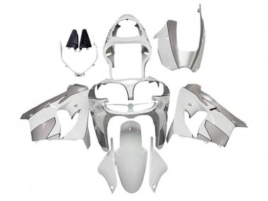 Billige Kawasaki ZX9R Motorrad Verkleidung 2002-2003 - Weiss Silber