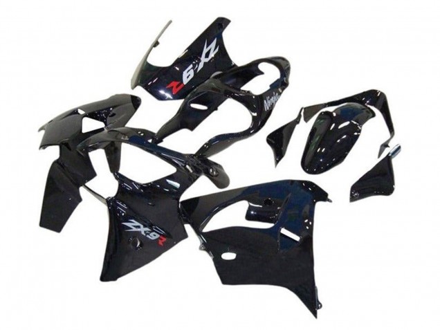 Billige Kawasaki ZX9R Motorrad Verkleidung 2002-2003 - Glanzendes Schwarz