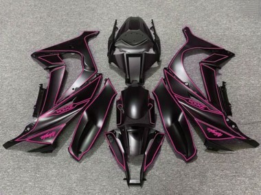 Billige Kawasaki ZX10R Motorrad Verkleidung 2011-2015 - Matt Schwarz Lila