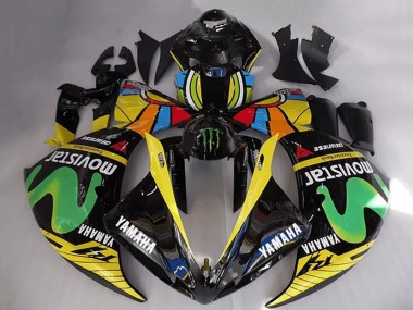 Billige Yamaha YZF R1 Motorrad Verkleidung 2009-2011 - Rossi MoviStar