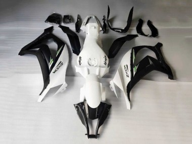 Billige Kawasaki ZX10R Motorrad Verkleidung 2016-2020 - Weiss Schwarz Grun Streifen
