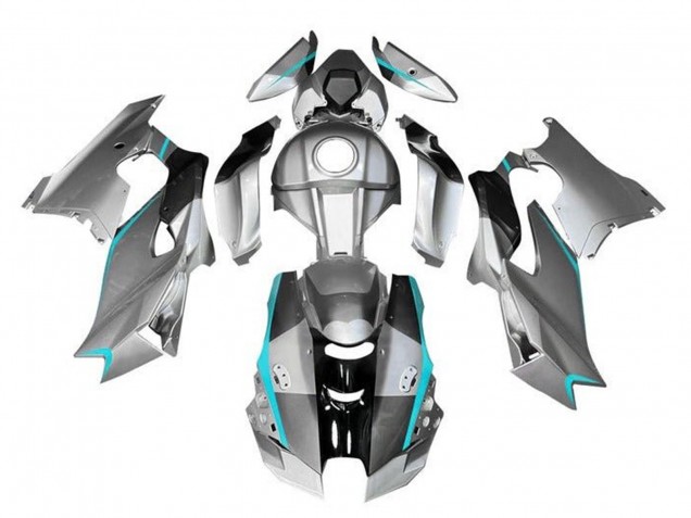 Billige Kawasaki ZX10R Motorrad Verkleidung 2021-2025 - Silber Grau Schwarz Blau