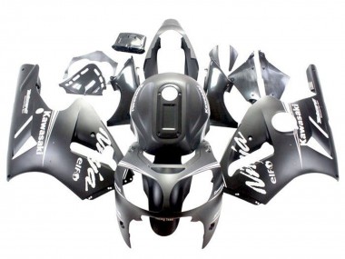 Billige Kawasaki ZX12R Motorrad Verkleidung 2002-2006 - Matt Schwarz Weiss