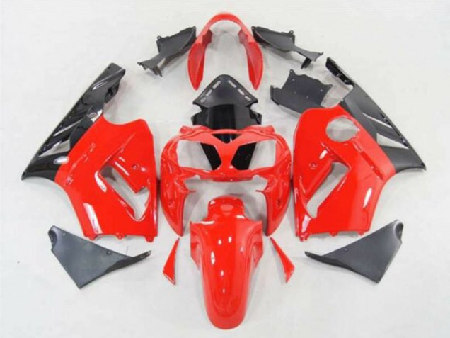 Billige Kawasaki ZX12R Motorrad Verkleidung 2002-2006 - Rot Schwarz