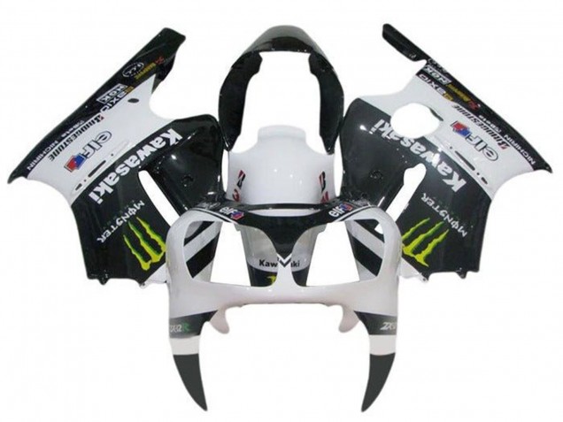 Billige Kawasaki ZX12R Motorrad Verkleidung 2002-2006 - Weiss Schwarz Gelb Monster