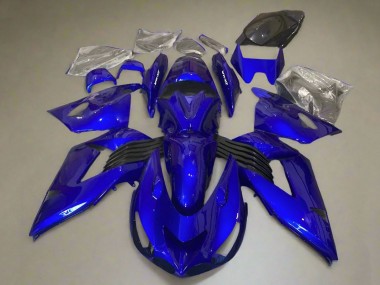 Billige Kawasaki ZX14R ZZR1400 Motorrad Verkleidung Kit 2006-2011 - Blau
