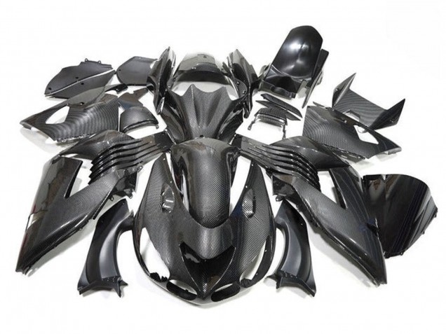 Billige Kawasaki ZX14R ZZR1400 Motorrad Verkleidung 2006-2011 - Kunst Carbonfaser