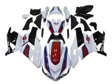 Billige Kawasaki ZX14R ZZR1400 Motorrad Verkleidung 2006-2011 - Weiss Rot Blau Schwarz Martini