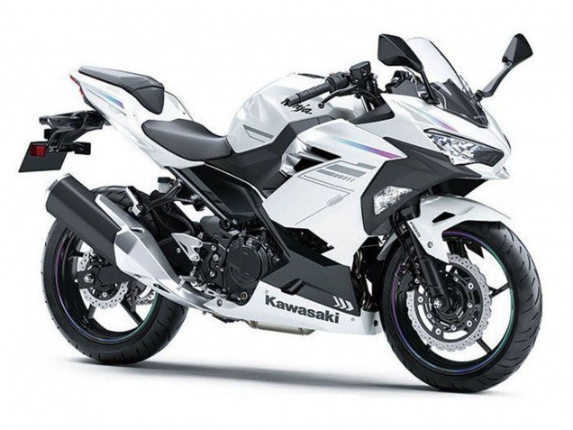 Billige Kawasaki Ninja 400 Motorrad Verkleidung 2018-2024 - Perl Weiss Blizzard