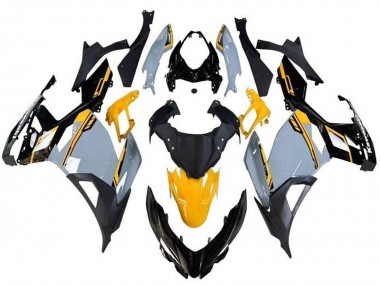 Billige Kawasaki Ninja 400 Motorrad Verkleidung 2018-2024 - Nardo Grau Orange Schwarz