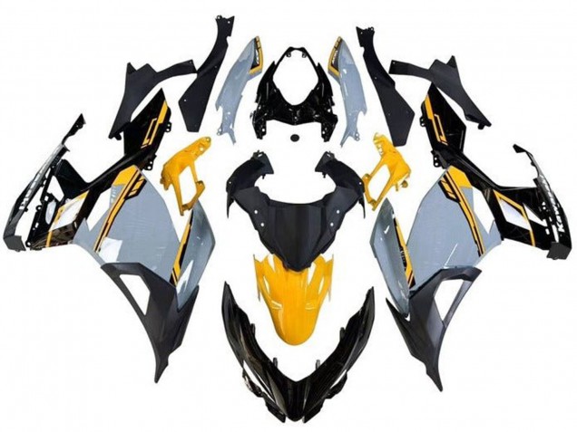 Billige Kawasaki Ninja 400 Motorrad Verkleidung 2018-2024 - Nardo Grau Orange Schwarz