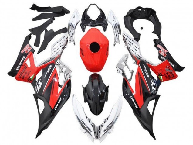 Billige Kawasaki Ninja 400 Motorrad Verkleidung 2018-2024 - Weiss Rot Schwarz