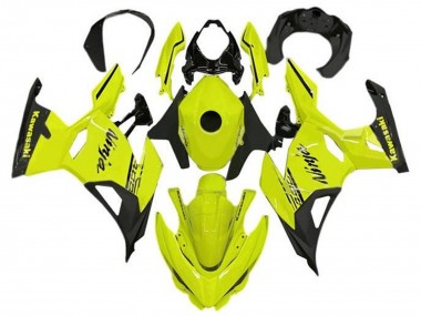 Billige Kawasaki Ninja 400 Motorrad Verkleidung 2018-2024 - Neon Gelb Schwarz