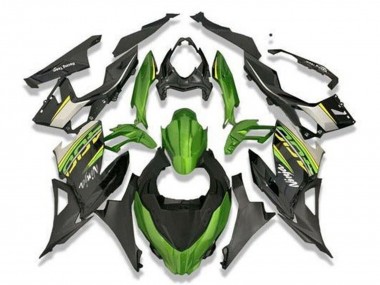 Billige Kawasaki Ninja 400 Motorrad Verkleidung 2018-2024 - Grun Schwarz Grau