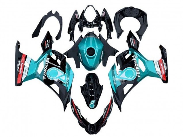 Billige Kawasaki Ninja 400 Motorrad Verkleidung 2018-2024 - Hellblau Rot Schwarz Petronas